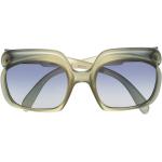 Grüne Dior Rechteckige Damensonnenbrillen aus Acetat 