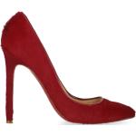 Reduzierte Rote Unifarbene Christian Louboutin Spitze Pfennigabsatz High Heels & Stiletto-Pumps aus Leder für Damen Größe 35,5 