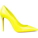 Reduzierte Neongelbe Lack-Optik Christian Louboutin Spitze High Heels & Stiletto-Pumps aus Lackleder für Damen Größe 39 