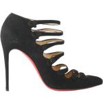 Schwarze Vintage Christian Louboutin Pfennigabsatz High Heels & Stiletto-Pumps aus Veloursleder leicht für Damen Größe 38 