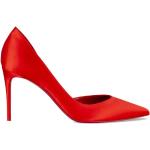 Reduzierte Rote Elegante Christian Louboutin Spitze High Heels & Stiletto-Pumps aus Satin für Damen Größe 40 