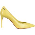 Reduzierte Gelbe Lack-Optik Christian Louboutin Spitze High Heels & Stiletto-Pumps aus Lackleder für Damen Größe 37,5 