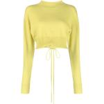 Reduzierte Gelbe Langärmelige Kaschmir-Pullover für Damen für den für den Herbst 