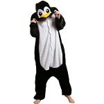 Reduzierte Schwarze Pinguin-Kostüme aus Flanell für Damen Größe L 