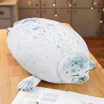 Chubby Blob Seal Pillow, Stuffed Animals Seal Plush Toy, Soft Cotton Plush Toys Hugging Pillow Doll Cushion Toys Stuffed Ocean Animals Doll Gifts for Kids and Adults, 40CM