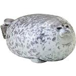 Chubby Blob Seal Pillow, Stuffed Animals Seal Plush Toy, Soft Cotton Plush Toys Hugging Pillow Doll Cushion Toys Stuffed Ocean Animals Doll Gifts for Kids and Adults, 30CM