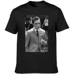 Chuck Bass Gossip Girl Ed Westwick Unisex T-Shirt Printed Tee Graphic Top Men Black Shirt S