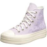 Reduzierte Lila Blumenmuster Converse Chuck Taylor All Star High Top Sneaker & Sneaker Boots für Damen Größe 36,5 