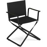 Schwarze EMU Gartenmöbel Designer Stühle aus Stahl Outdoor 