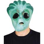 Grüne Alien-Masken aus Latex für Kinder 