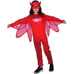 Ciao- Owlette costume disguise girl official PJ Masks (Size 5-7 years) with mask, Rot