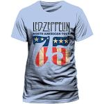 CID Herren LED Zeppelin-US 75 T-Shirt, Blau (Blue), Medium (Herstellergröße: M)