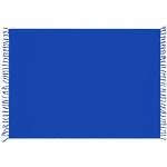Blaue Unifarbene Ciffre Damensarongs & Damenpareos mit Fransen mit Schnalle aus Viskose Einheitsgröße für den für den Sommer 