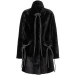 Reduzierte Schwarze Elegante WERNER CHRIST Nachhaltige Jacken mit Fellkapuze mit Knopf aus Lammfell für Damen Größe XS 
