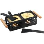 Schwarze Cilio Tealight Raclette Grills aus Holz 2 Personen 