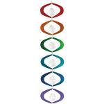 CIM Metall Windspiel - Crystal Rainbow Chain OVAL