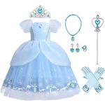 Blaue Cinderella Aschenputtel Maxi Prinzessin-Kostüme für Kinder 