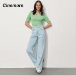 Violette Kurzärmelige Kurzarm-Poloshirts aus Polyester Handwäsche für Damen Größe L für den für den Sommer 