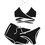 Schwarze Sexy Push Up Bikinis in 95E für Damen Größe M 2-teilig 