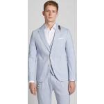Hellblaue Cinque Businesskleidung mit Reißverschluss aus Polyester für Herren Übergröße 3-teilig 