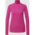 Reduzierte Pinke Unifarbene Langärmelige Cinque Rollkragen Rollkragenshirts für Damen Größe XL für den für den Frühling 