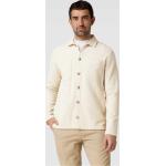 Offwhitefarbene Unifarbene Cinque Hemdjacken aus Baumwollmischung für Herren Größe XL 
