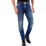 Reduzierte Cipo & Baxx 5-Pocket Jeans ohne Verschluss aus Denim für Herren 