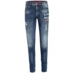 Blaue Bestickte Cipo & Baxx Jeans mit Stickerei aus Denim für Herren Größe XXL 