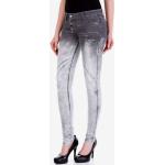 Graue Cipo & Baxx Skinny Jeans aus Denim für Damen Einheitsgröße 