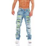 Reduzierte Blaue Cipo & Baxx Ripped Jeans & Zerrissene Jeans aus Denim für Herren Weite 40, Länge 32 