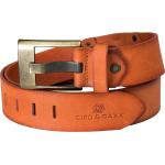 Orange Cipo & Baxx Ledergürtel aus Leder für Herren Länge 85 