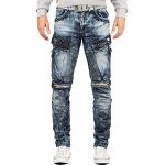 Blaue Cipo & Baxx 5-Pocket Jeans aus Denim für Herren Weite 40 