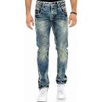 Reduzierte Blaue Vintage Cipo & Baxx Jeans mit dicken Nähten aus Denim für Herren Weite 42 
