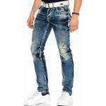 Blaue Bestickte Cipo & Baxx Jeans mit Stickerei aus Baumwolle für Herren Weite 42 