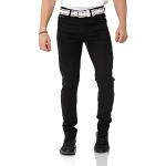 Schwarze Cipo & Baxx Slim Fit Jeans aus Denim für Herren Weite 40 