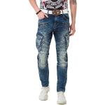 Blaue Cipo & Baxx Straight Leg Jeans aus Denim für Herren Weite 38 