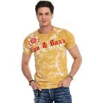 Batik Vintage Kurzärmelige Cipo & Baxx Rundhals-Ausschnitt T-Shirts aus Baumwolle für Herren Größe L für den für den Sommer 