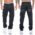 Schwarze Cipo & Baxx Jeans mit dicken Nähten aus Baumwolle für Herren 