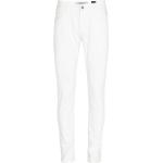 Weiße Atmungsaktive Slim Fit Jeans aus Denim für Herren Weite 34, Länge 32 für den für den Sommer 