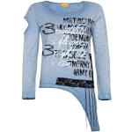 Reduzierte Blaue Bestickte Langärmelige Cipo & Baxx Damensweatshirts aus Baumwolle Größe XS 