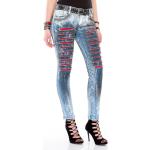 Blaue Cipo & Baxx Slim Fit Jeans aus Denim Einheitsgröße 