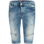 Blaue Jeans-Shorts aus Denim für Damen für den für den Sommer 