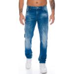 Herren Jeanshose Jeans Dicke Nähte Clubwear Blau  32 
