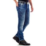 Reduzierte Dunkelblaue Elegante Atmungsaktive Cipo & Baxx Slim Fit Jeans aus Denim für Herren Größe XXL 