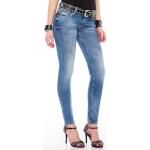Slim-fit-Jeans CIPO & BAXX blau Damen Jeans Röhrenjeans