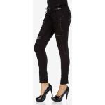 Schwarze Cipo & Baxx Slim Fit Jeans aus Denim für Damen Größe XS 