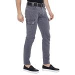 Slim-fit-Jeans CIPO & BAXX grau Herren Jeans Slim Fit mit Seitentaschen