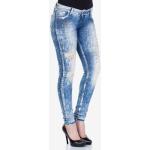 Reduzierte Blaue Cipo & Baxx Slim Fit Jeans aus Denim für Damen Größe XS 