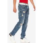Blaue Cipo & Baxx Straight Leg Jeans aus Baumwolle für Herren Größe XXL 