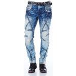 Blaue Cipo & Baxx Straight Leg Jeans aus Denim für Herren Größe XXL 